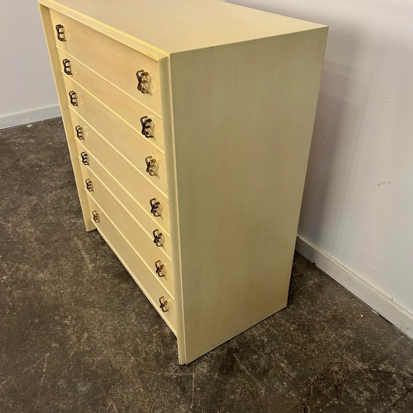 Paul Frankl X Pull Midcentury Tall Dresser Johnson Brothers Furniture