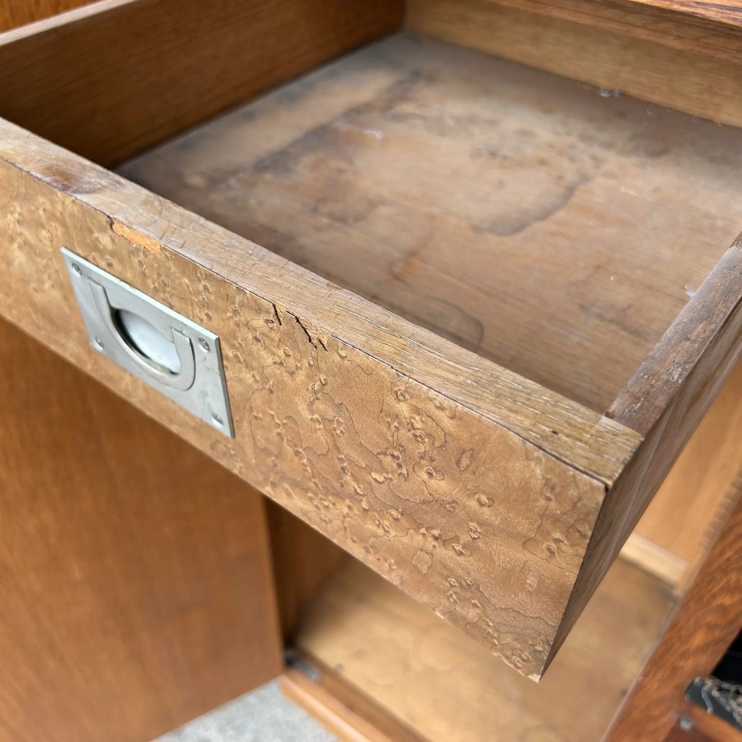 Early 20th Century Rosewood and Marble Bar by Jules Cayette