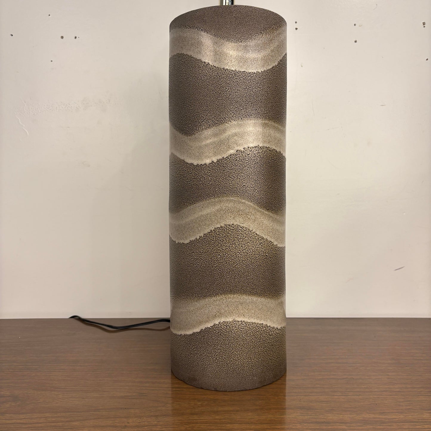 Mid Century Modern Ceramic Cylinder Lamp