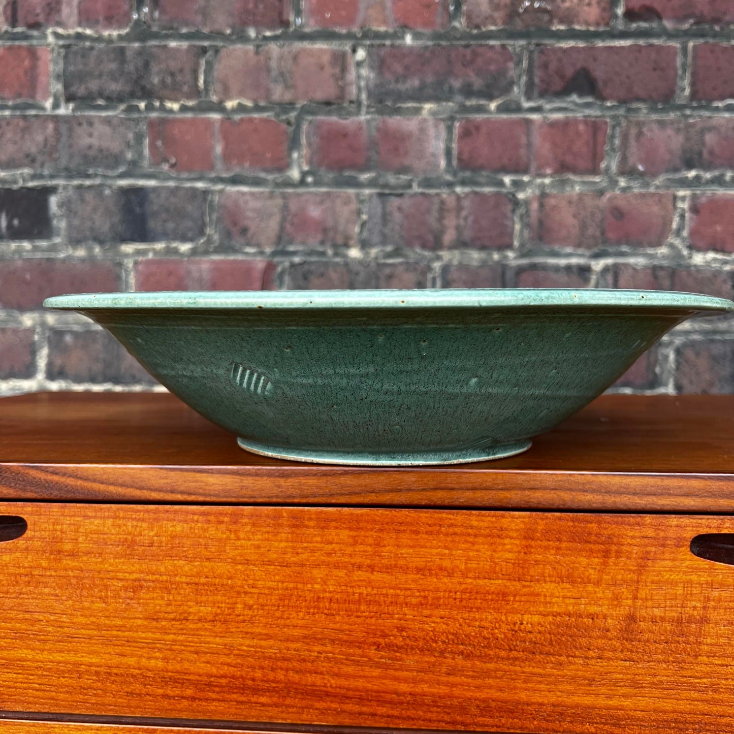 John Bauman Stoneware Ceramic Serving Bowl