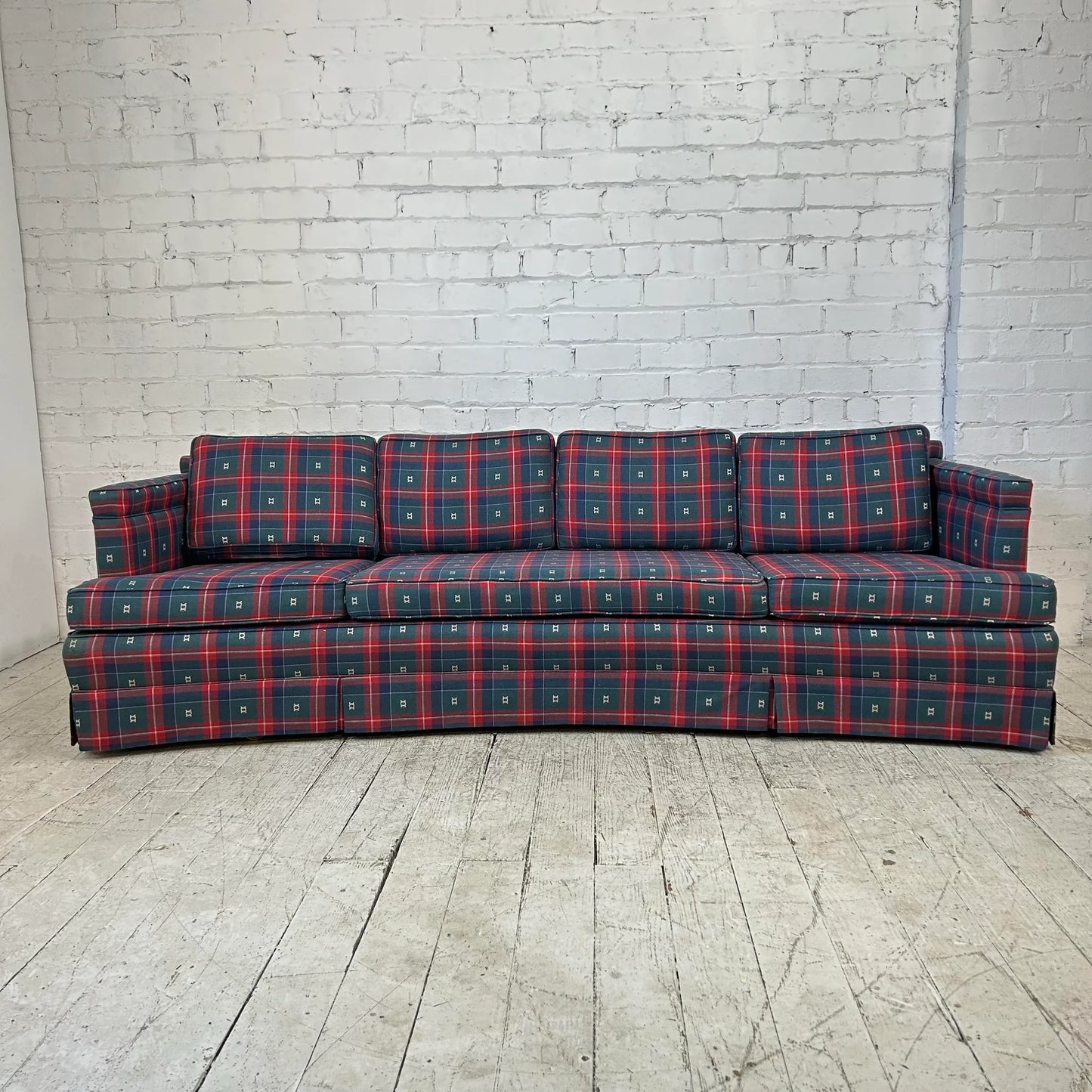 Mid Century Modern Curved Sofa