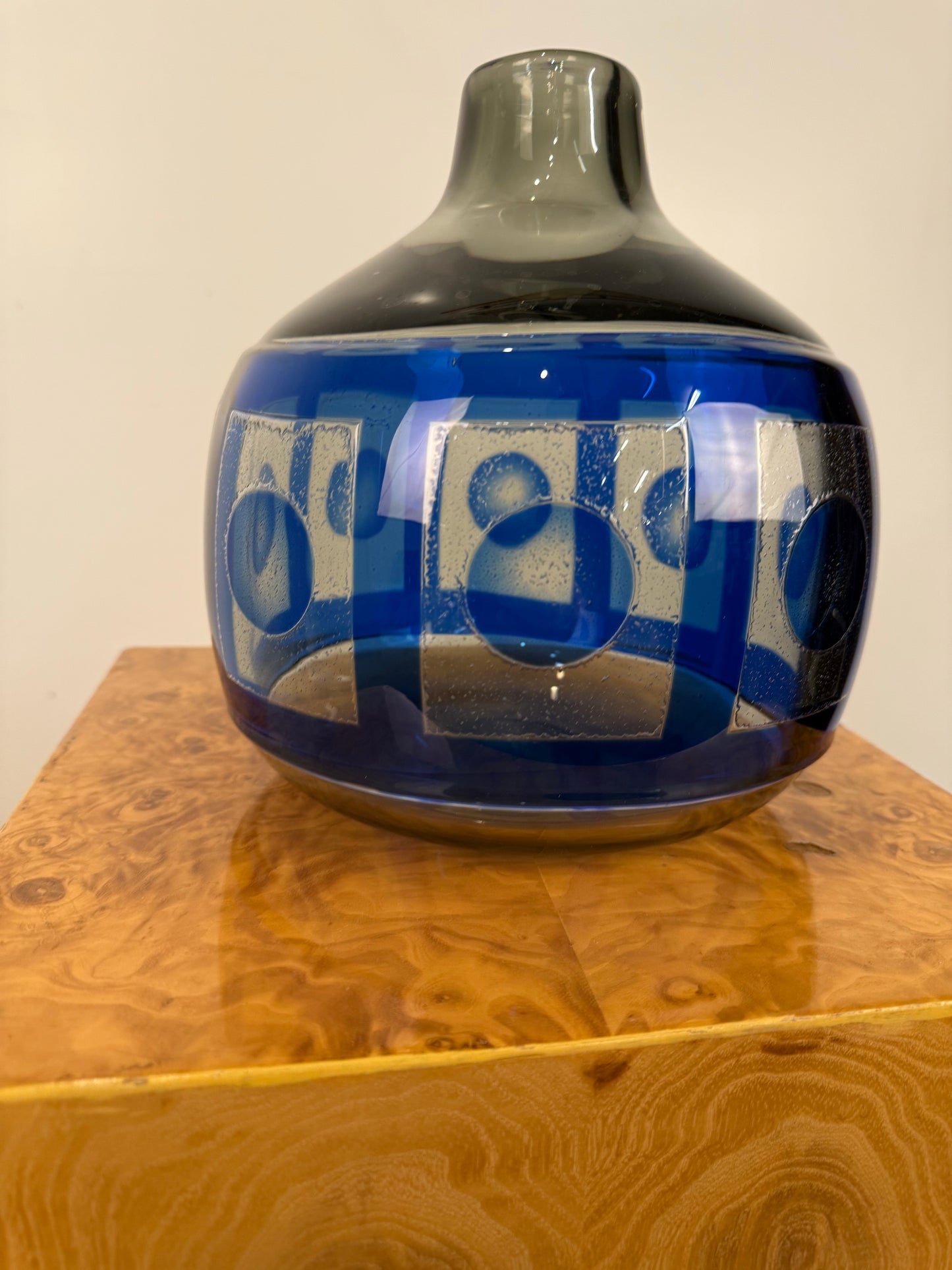 Sven Palmqvist, Ravenna Vase 2327 Signed Orrefors Sweden, C. 1950