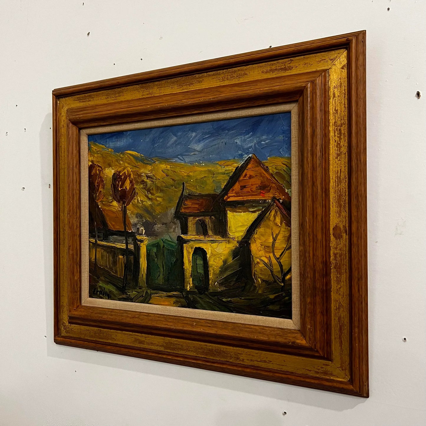 Béla Erdélyi Landscape Cityscape Painting Framed