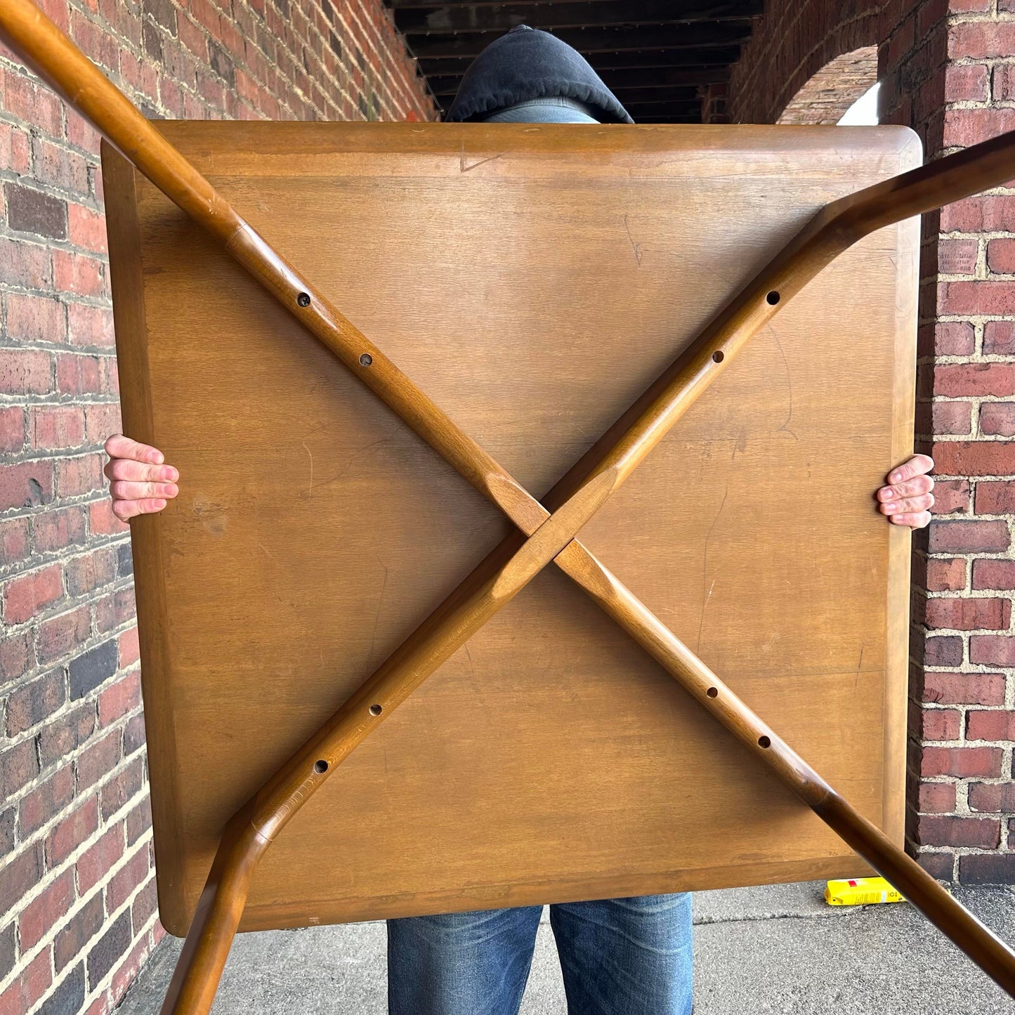 Mid Century Modern Walnut Game Table by Erik Christensen for Selig