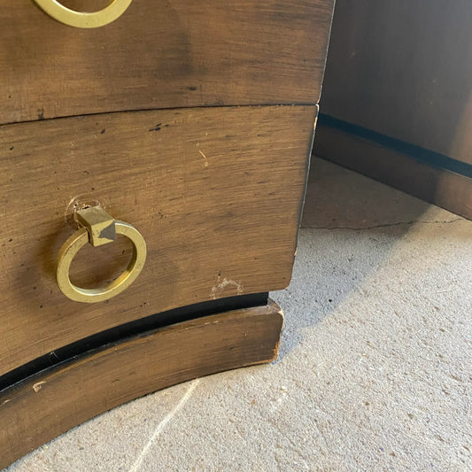 Mid 20th Century Greek Key Leather Top Desk Appears to Be by Parzinger