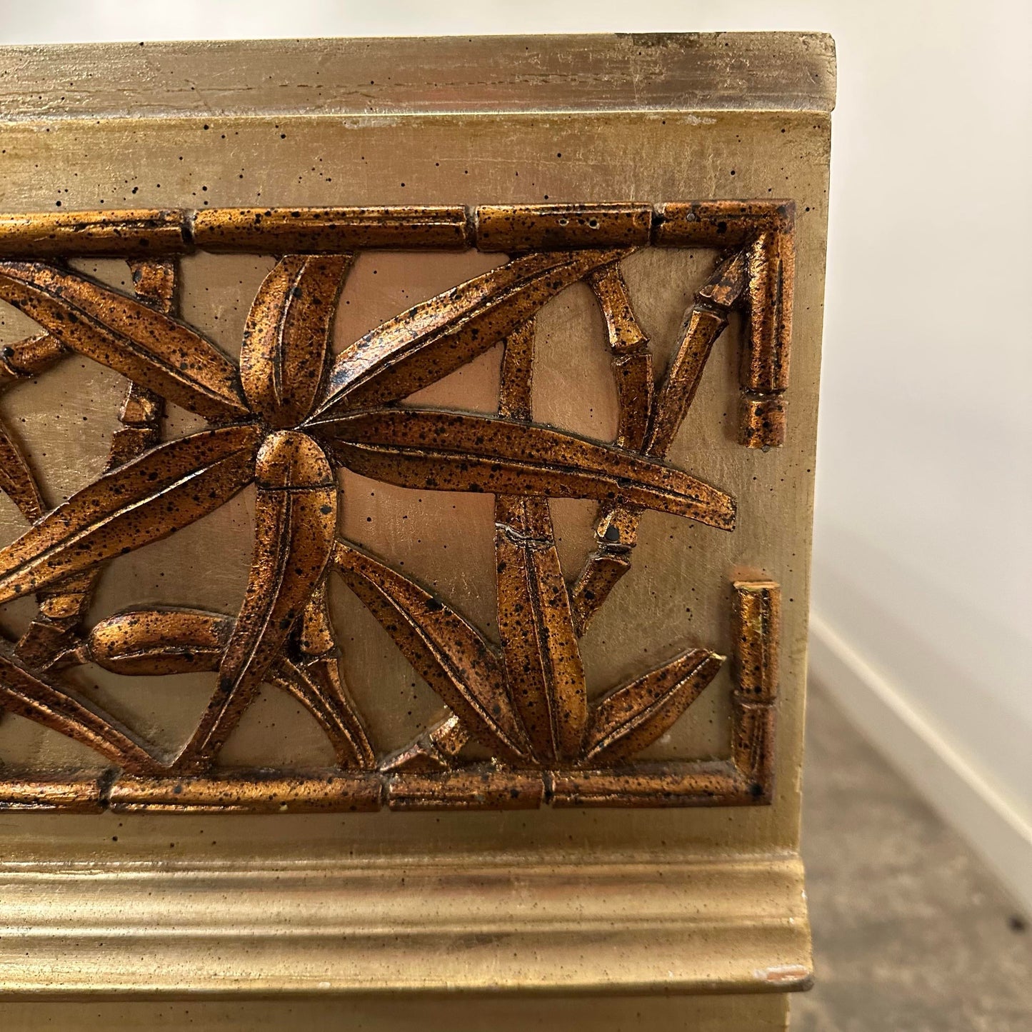 James Mont 2 Piece Bamboo Dresser