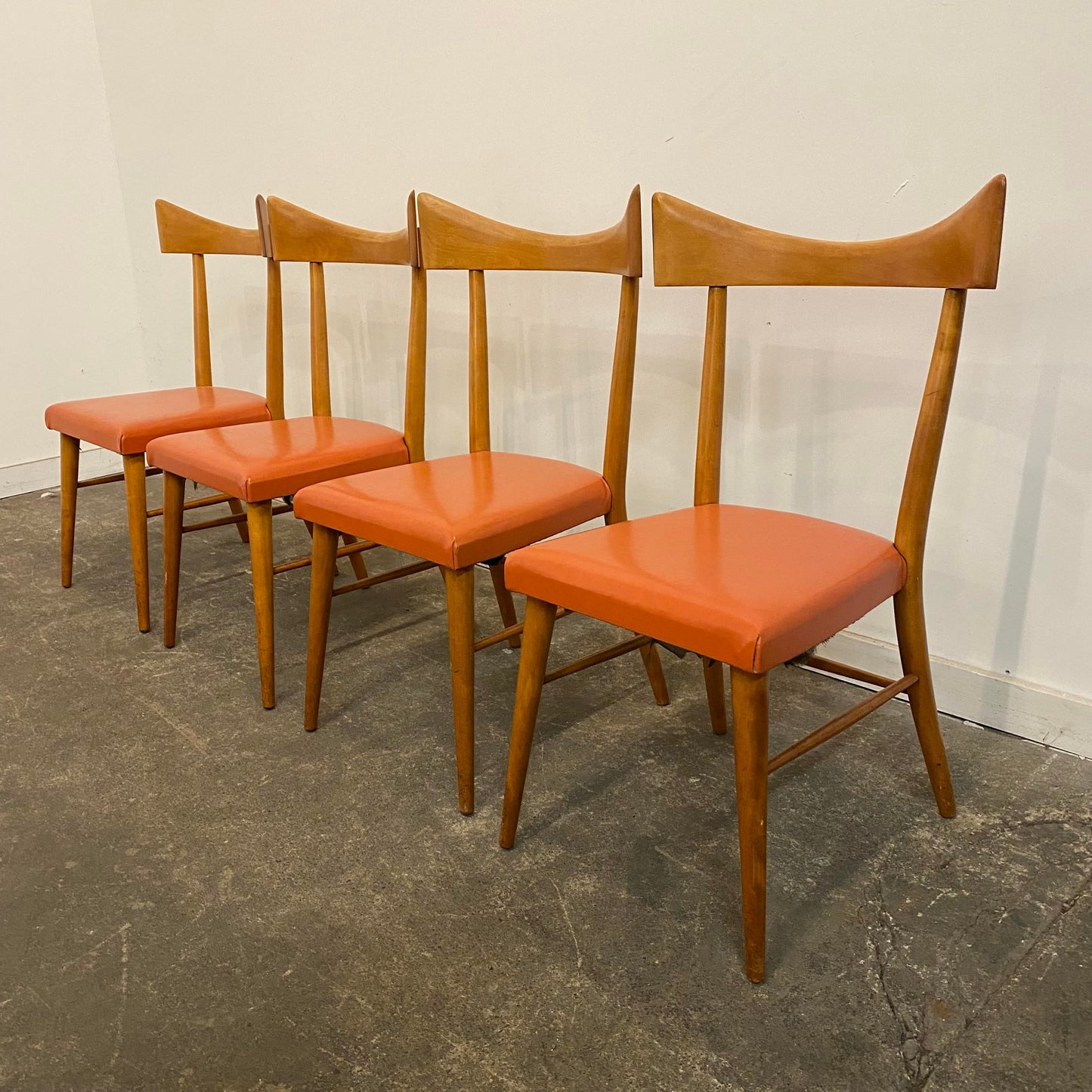 1950s Paul McCobb Planner Group Dining Table and Chairs with One Leaf - 6 Pieces