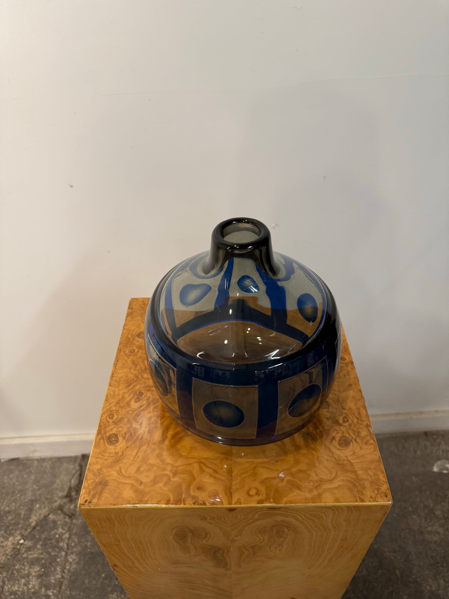 Sven Palmqvist, Ravenna Vase 2327 Signed Orrefors Sweden, C. 1950