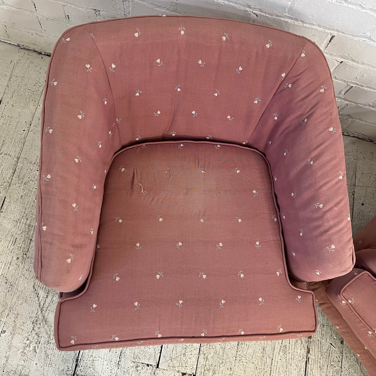 Pair of Drexel Club Chairs on Casters