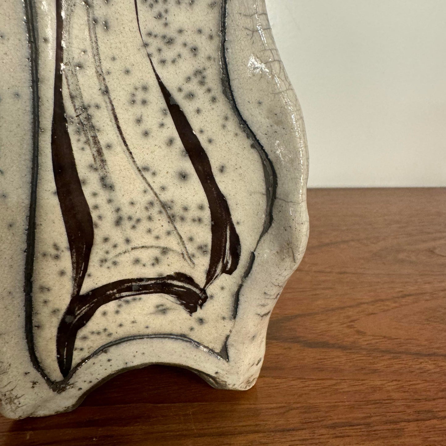 Tall Organic Shaped Ceramic Vase “Why Won’t She Go Away?”