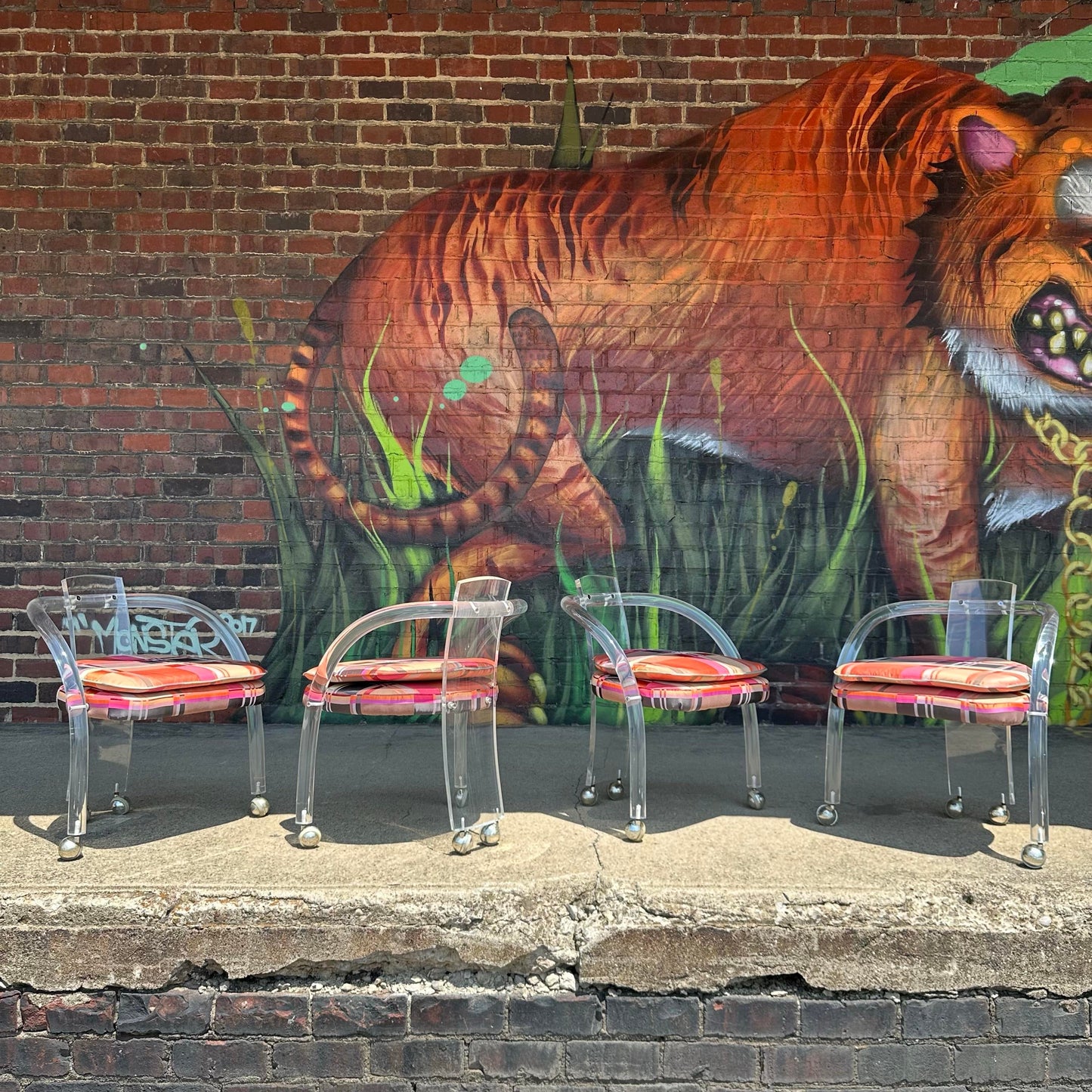 Lucite Dining Set by Charles Hollis Jones Mid-Century Modern