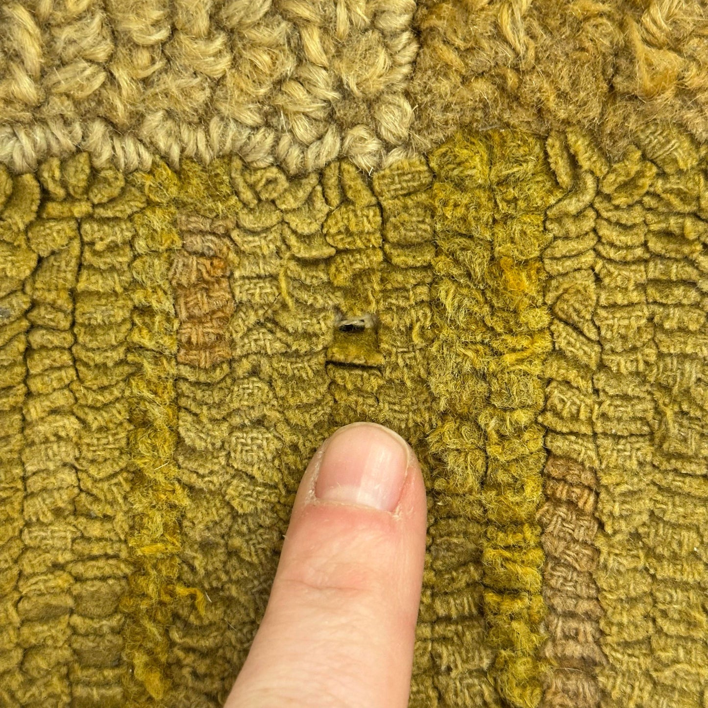 Mid Century Modern George Wells Hand Hooked Fiber Art Rug