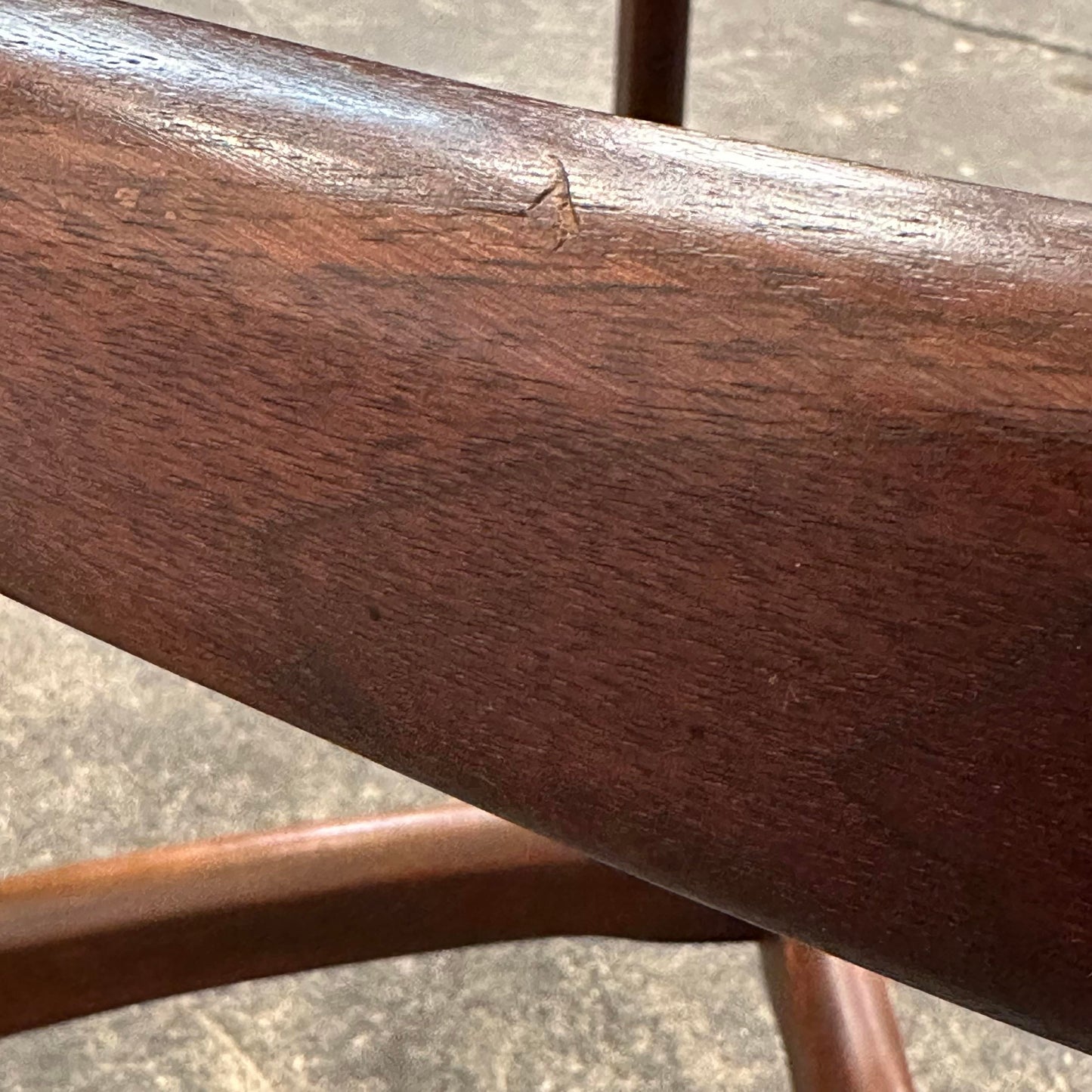 Adrian Pearsall Walnut and Glass “Compass” Dining Table