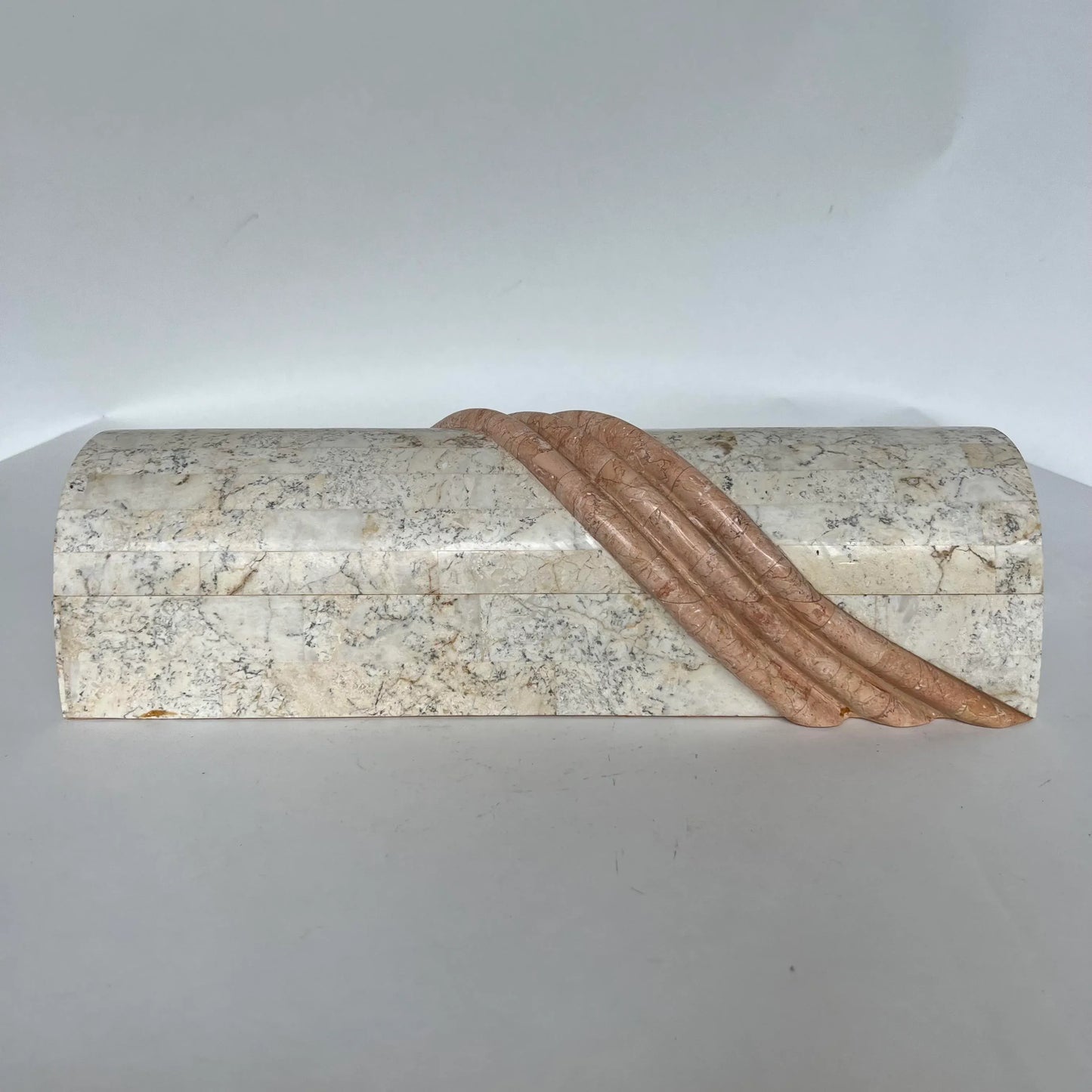 Maitland Smith Tessellated Marble Storage Box