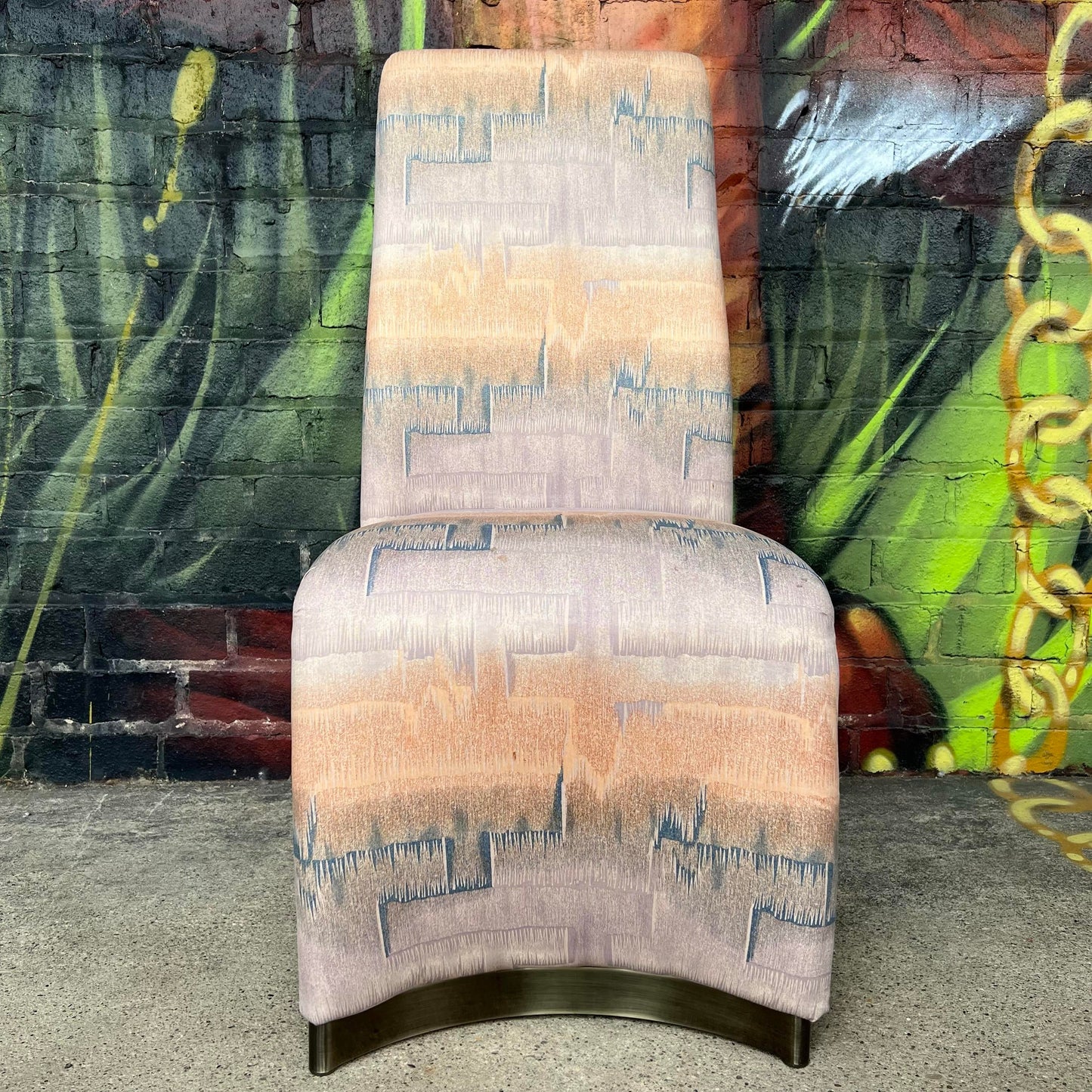 Design Institute of America Vintage Set of 10 Tall Back Post Modern Dining Chairs