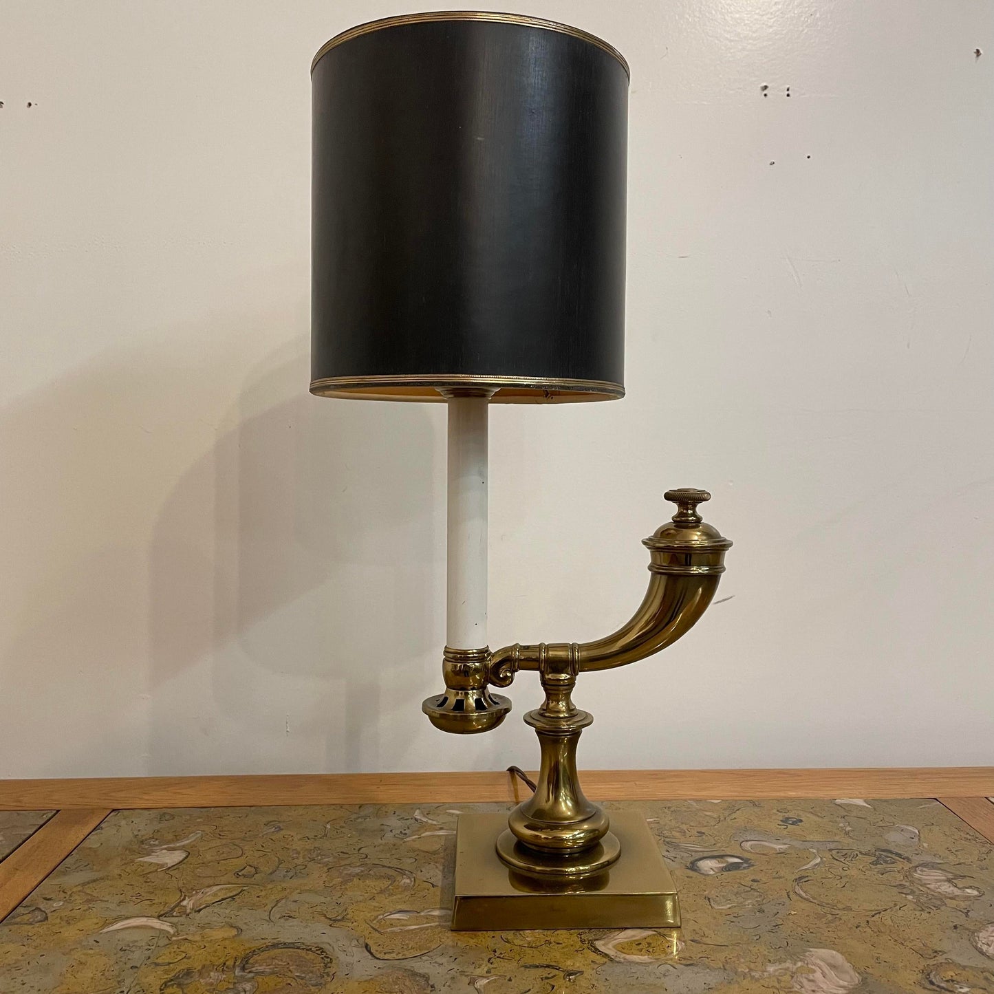 1970s Mid-Century Modern Brass Stiffel Table Lamp