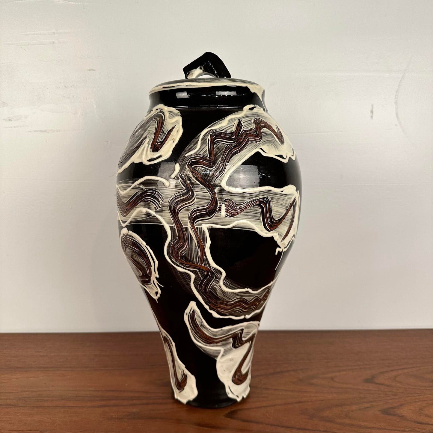 Studio Made Craig Bird Ceramic Vase Urn