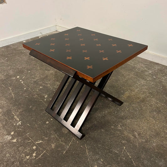 Rare Edward Wormley for Dunbar Rosewood X-Base Occasional Side Table