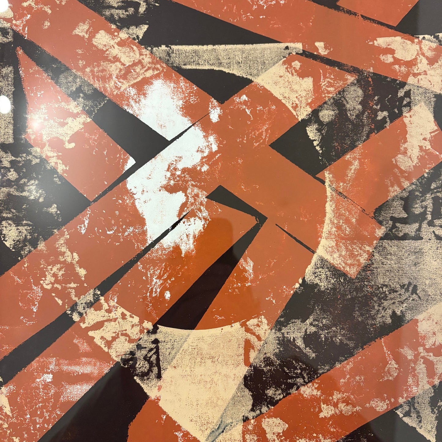 “Earth Tones” Sharon Bohm Levy Abstract Geometric Art 1977