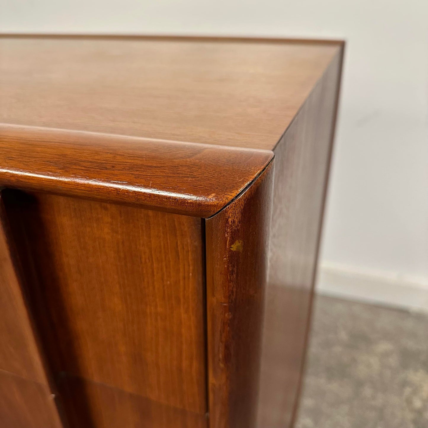 Drexel Parallel Long Dresser by Barney Flagg Midcentury Walnut