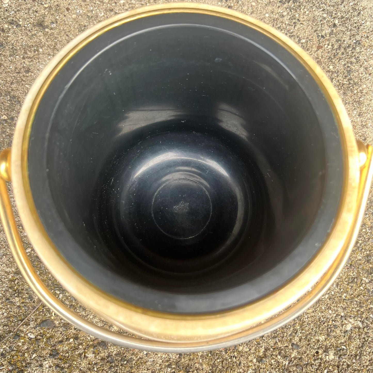 Aldo Tura Goatskin Wrapped Brass Ice Bucket