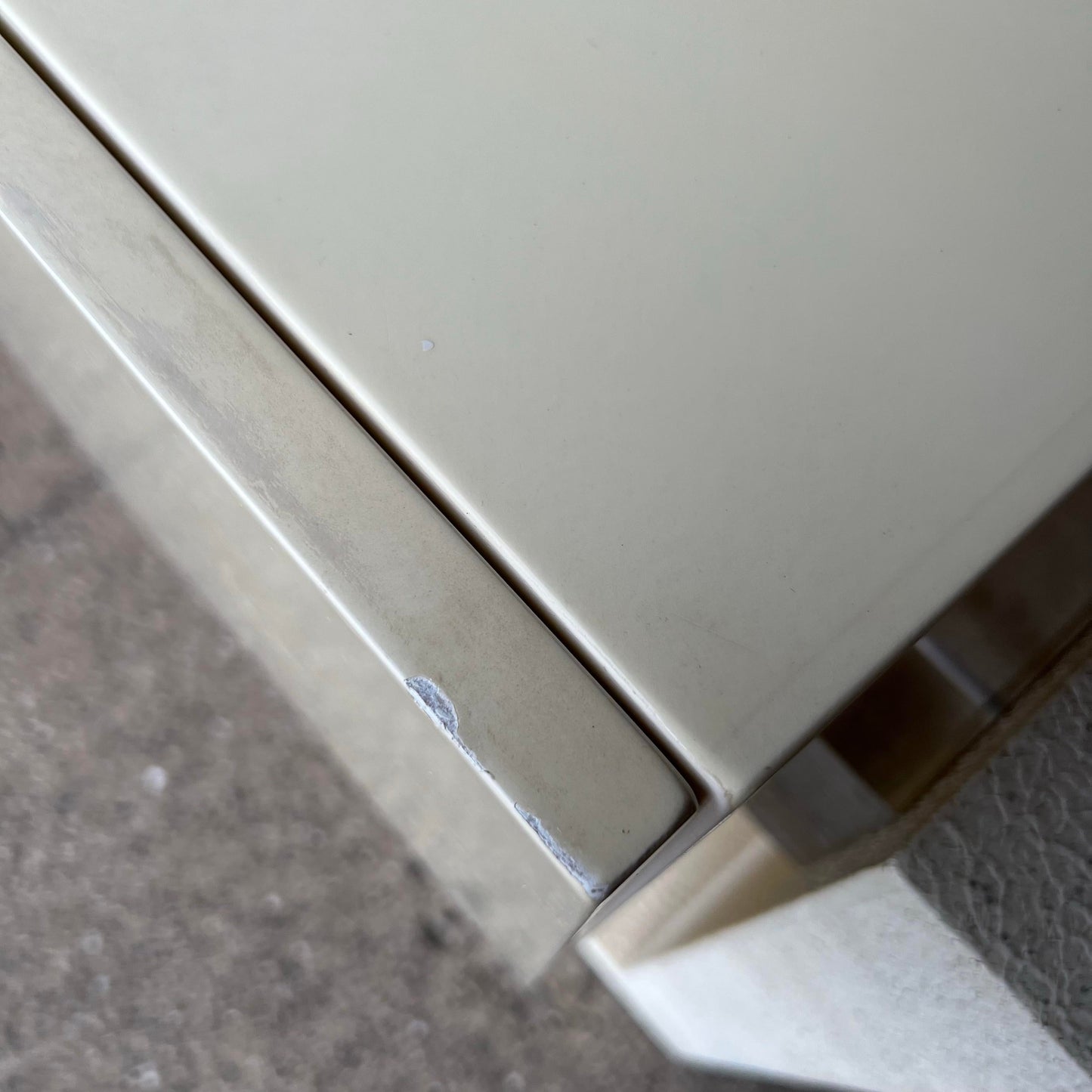 Karl Springer Lacquered Goatskin Lucite Floating Sideboard