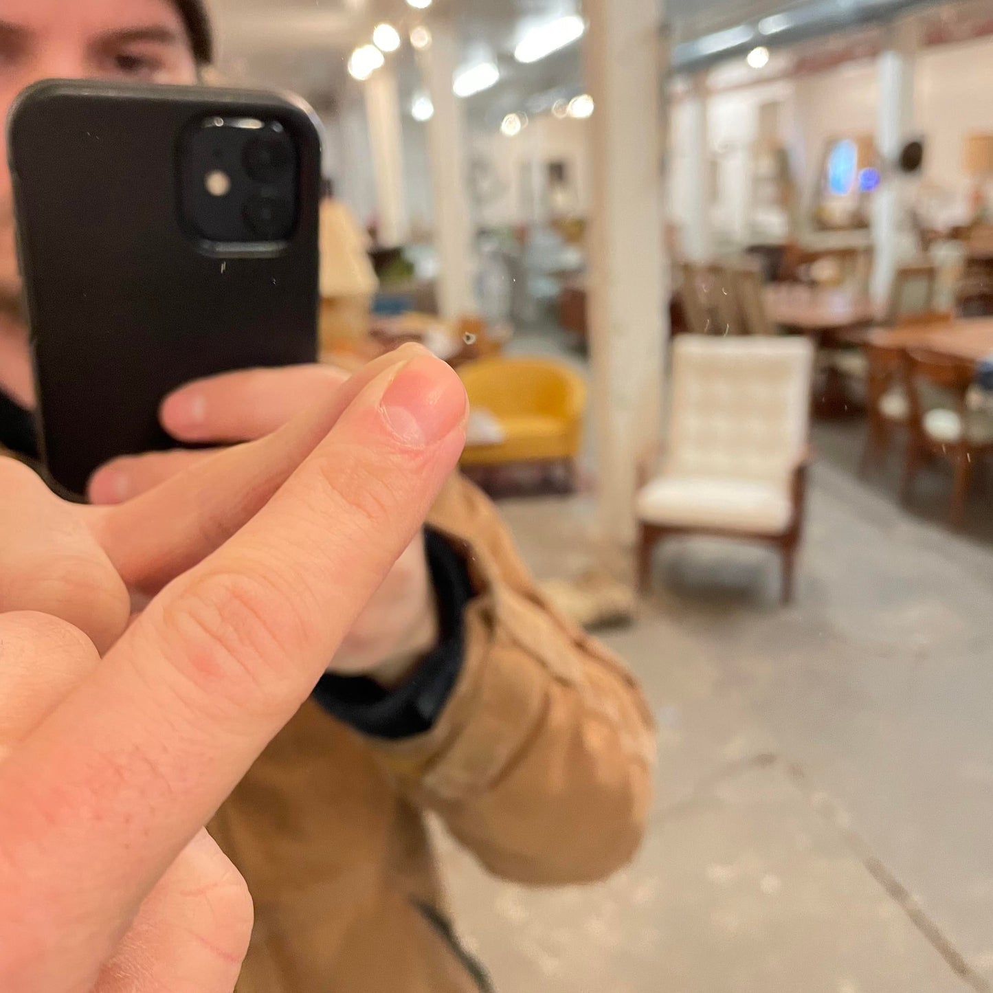 Paul Evans Style Mid Century Modern Mirror