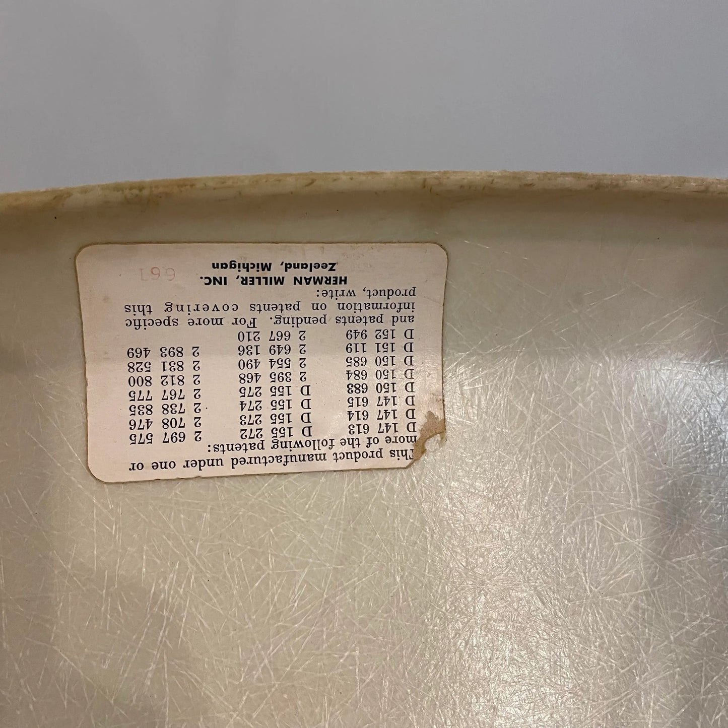 Charles and Ray Eames Arm Shell Rocking Chair for Herman Miller in White Fiberglass With Authentic Rocking Base