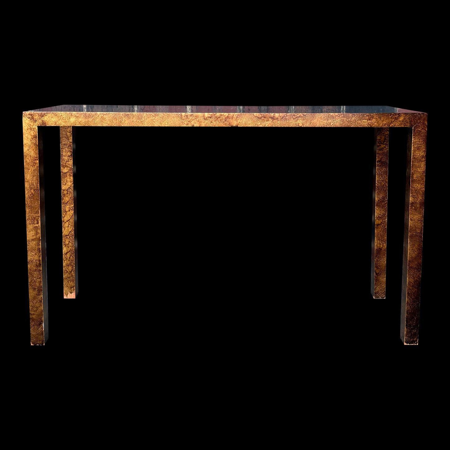 Lane Parson Style Console Table With Tortoise Shell Finish