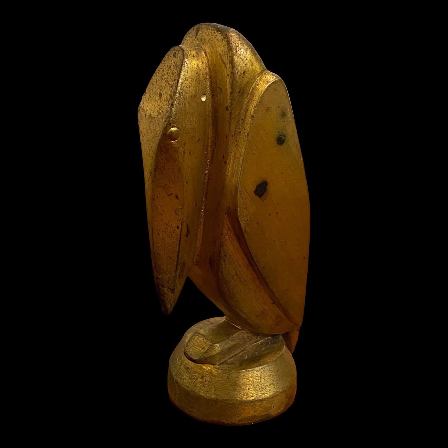 Brass Cubist Pelican Sculpture Topper by g.h Laurent France