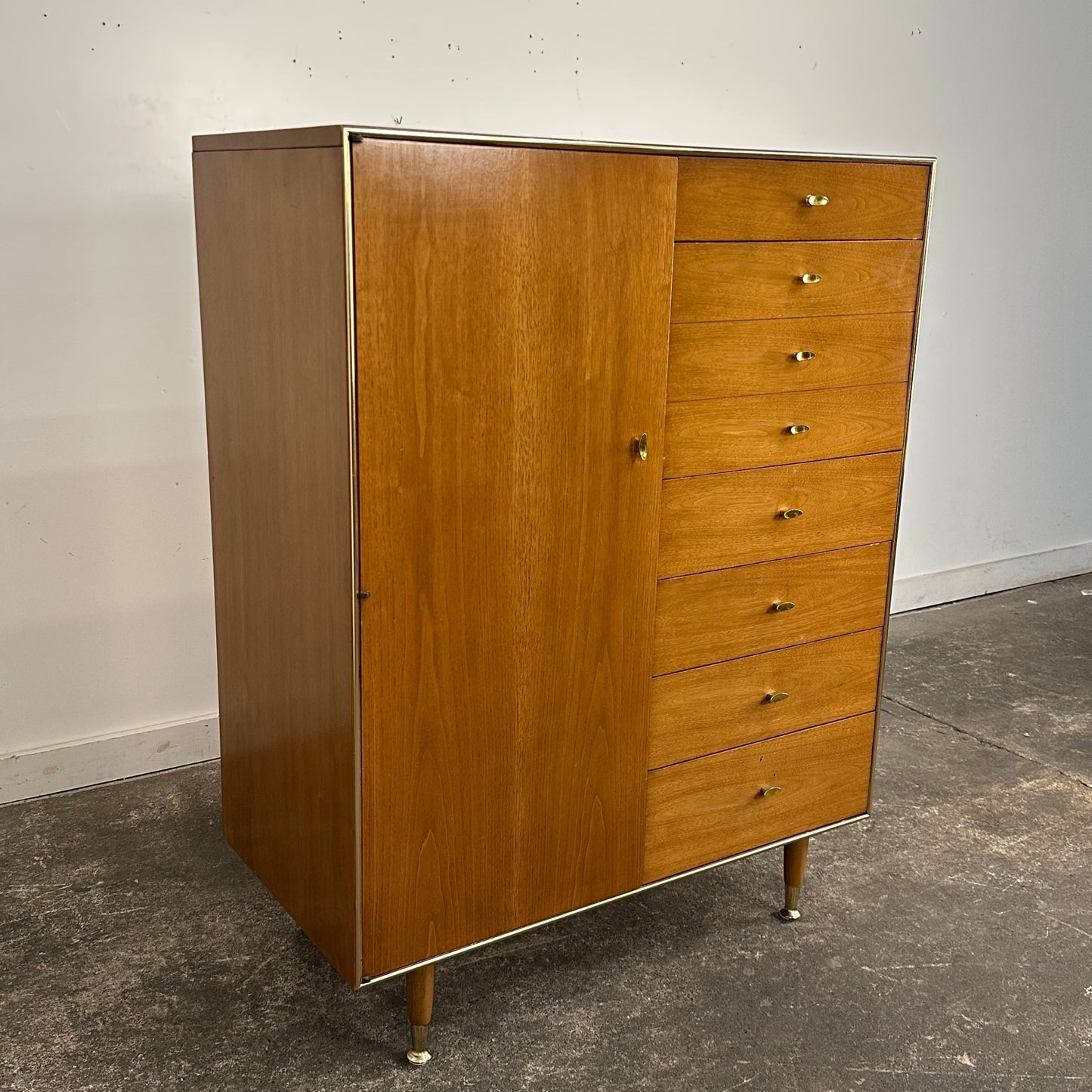 Rway Wardrobe Dresser Tall Chest Brass Lots of Drawers