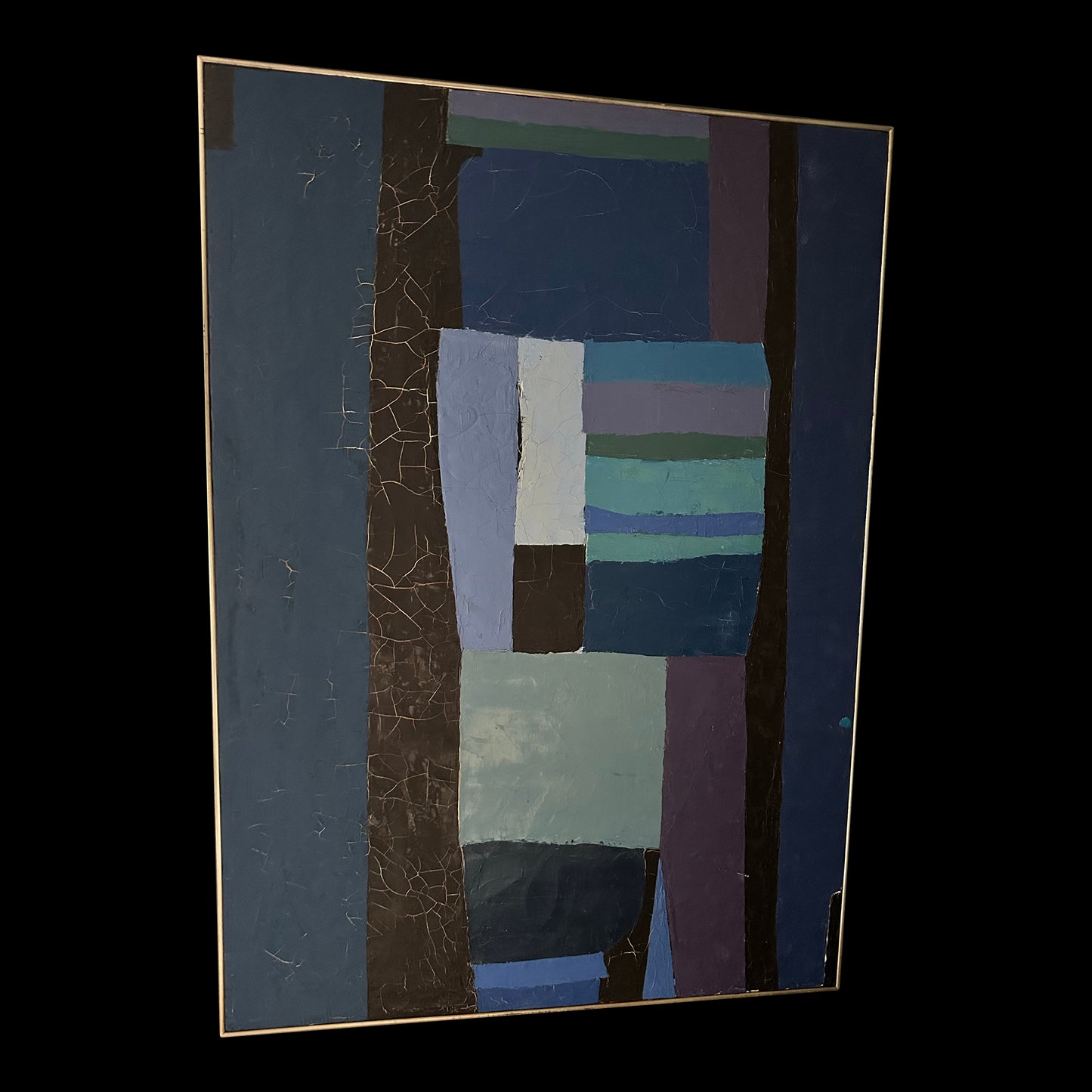 Extraordinary Gail Cottingham Abstarct Painting 1970’s American Aspen Colorado