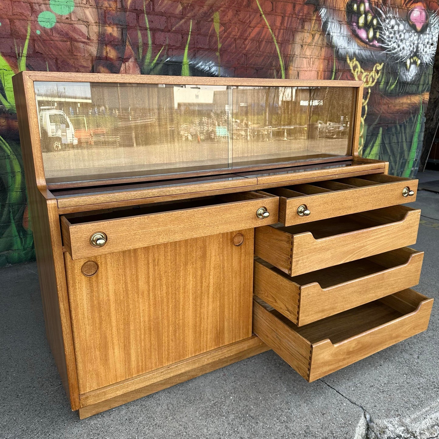 Mid Century Modern Dunbar Server Sideboard Cabinet