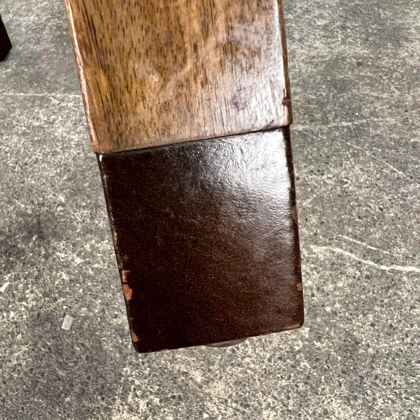 Pair of Two Tiered Leather Wrapped Dunbar Side Tables