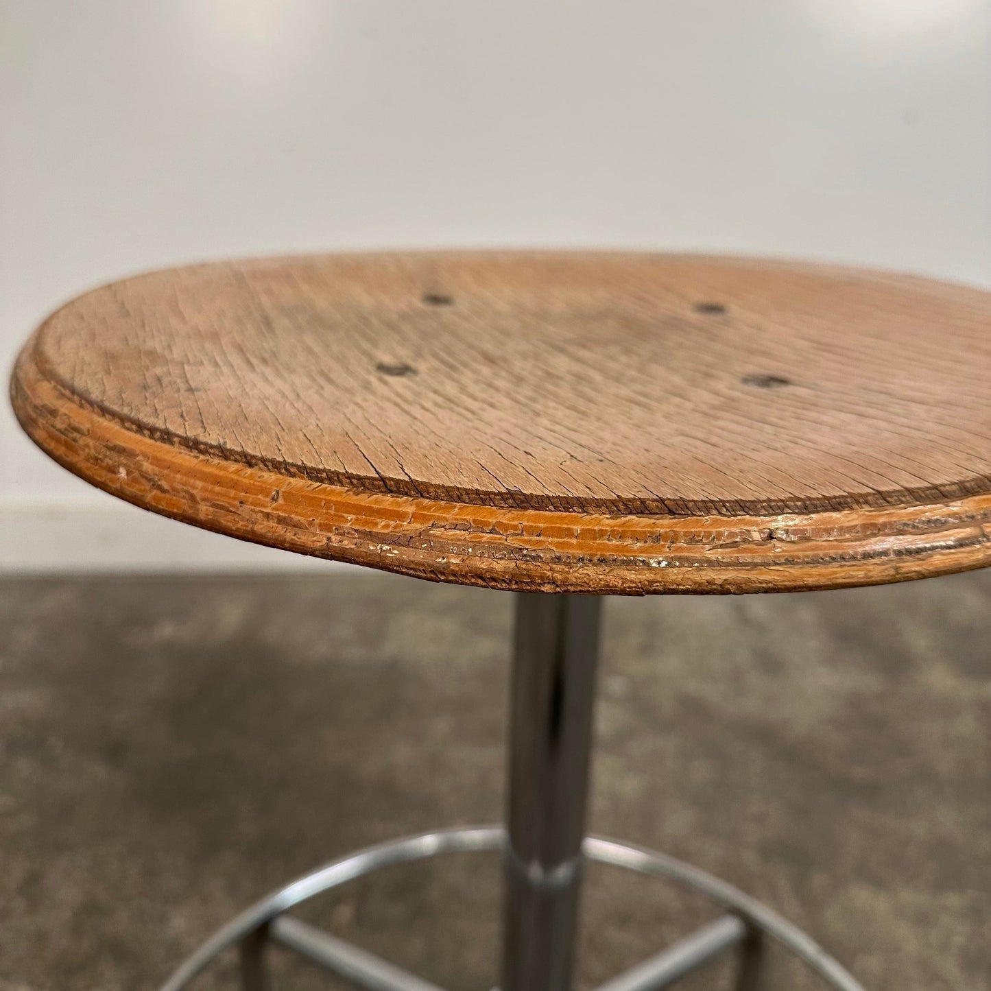 Mid Century Modern Workshop Task Stool Made in Italy