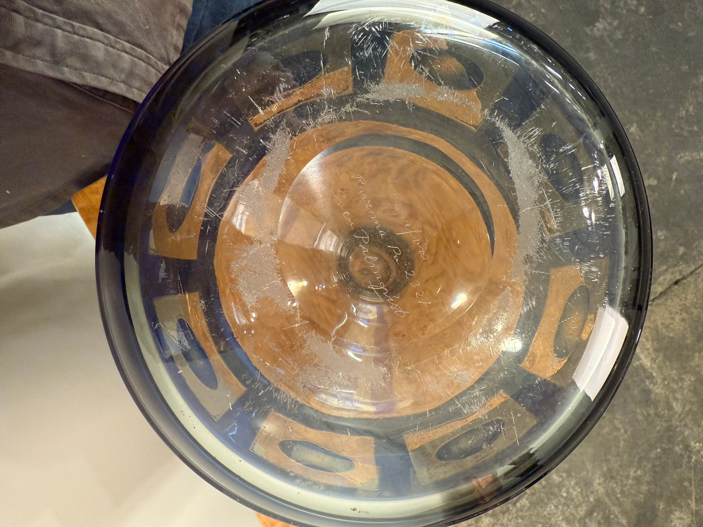 Sven Palmqvist, Ravenna Vase 2327 Signed Orrefors Sweden, C. 1950