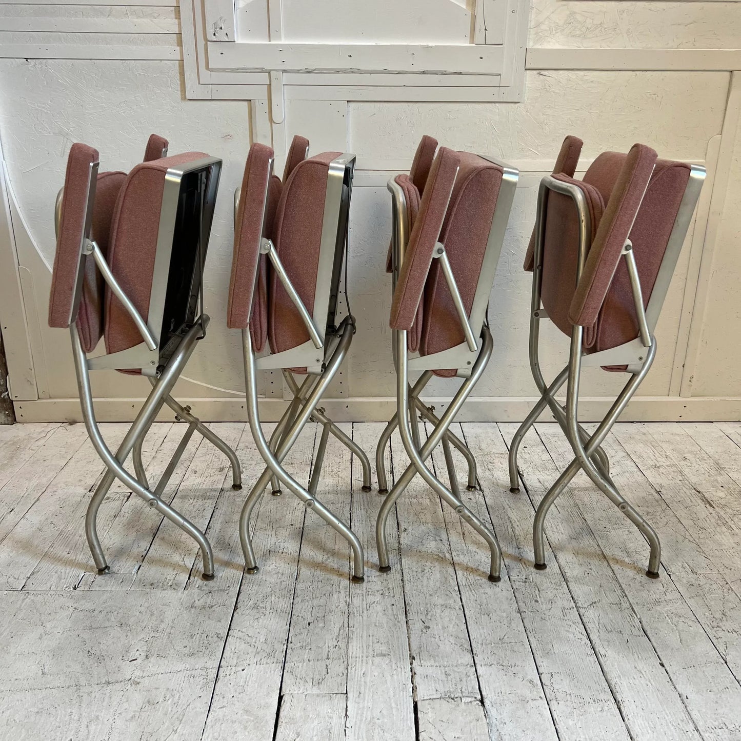 Set of 4 Warren McArthur Folding Chairs