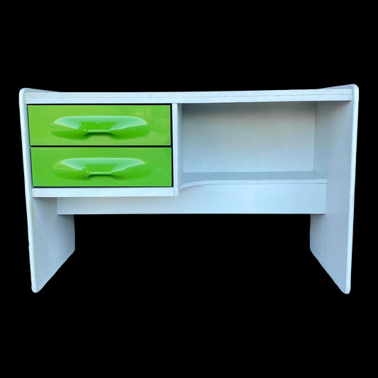 1970s Desk by Giovanni Maur for Treco Green Mid Century Modern Retro