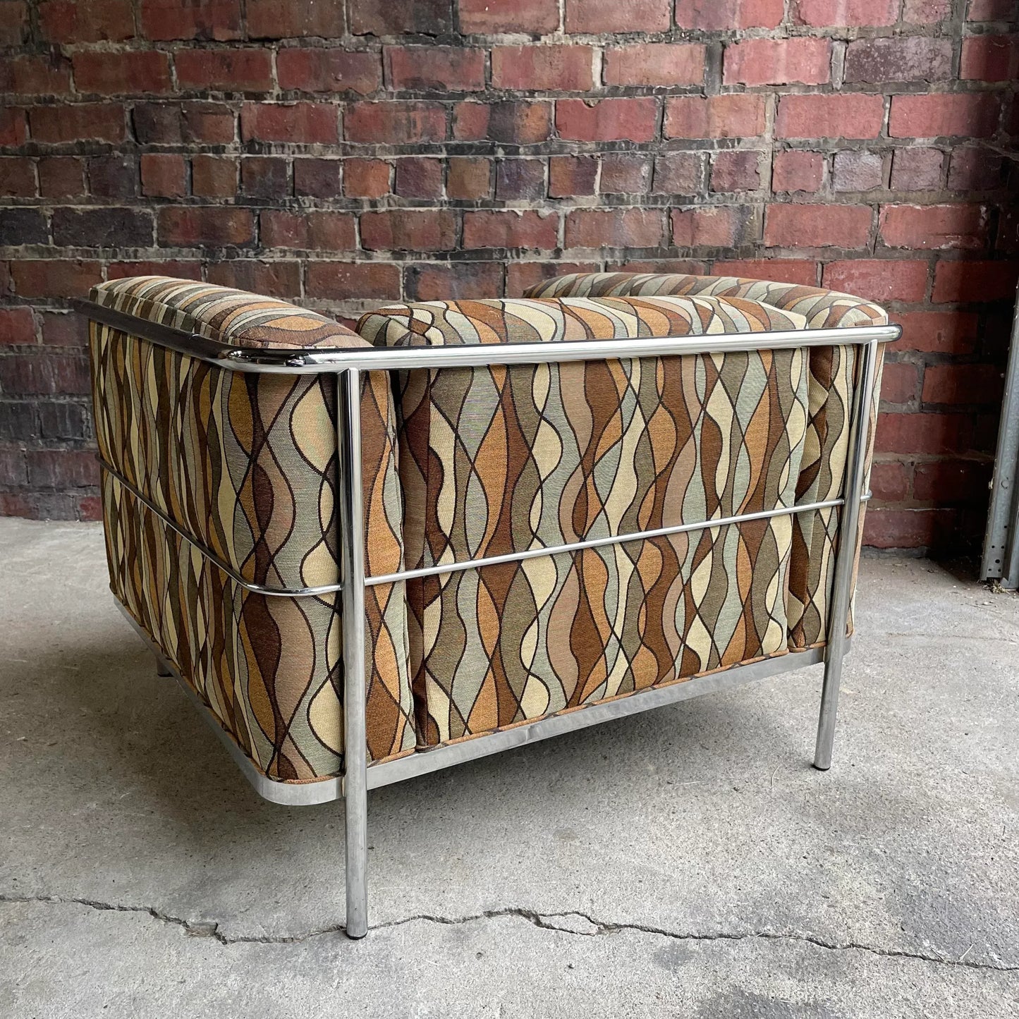 Corbusier Style Club Chair by Jack Cartwright 1970’s American Midcentury