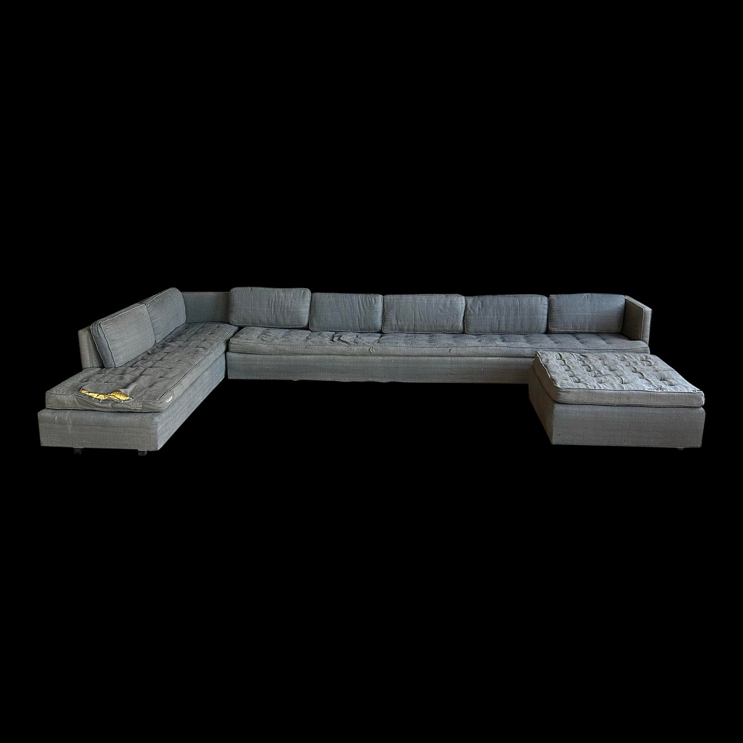 Mid 20th Century Harvey Probber Sectional Sofa and Ottoman