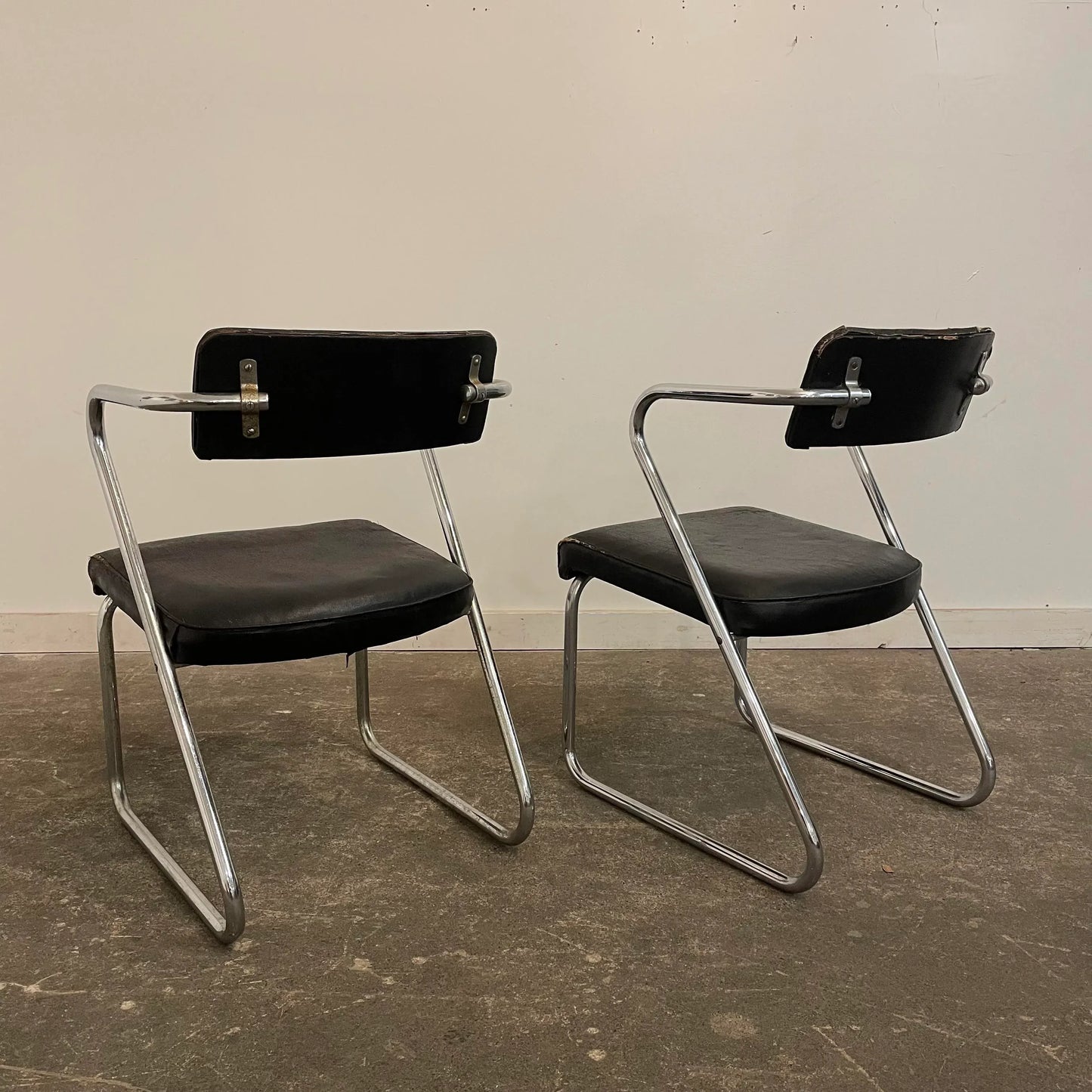 Gilbert Rohde for the Troy Sunshade Company Pair of Z Chairs