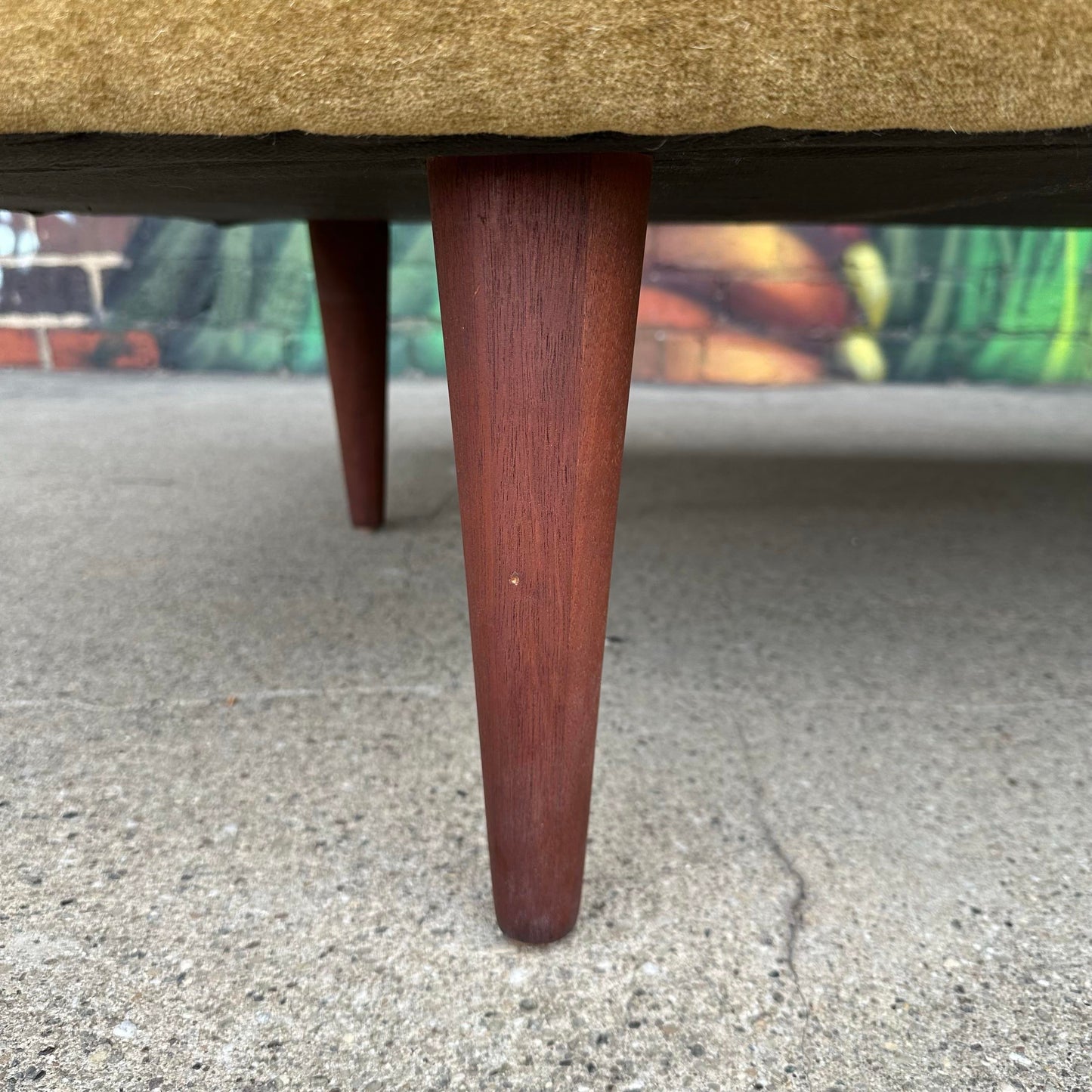 Edward Wormley for Dunbar Angle Sofa Reupholstered in Mohair