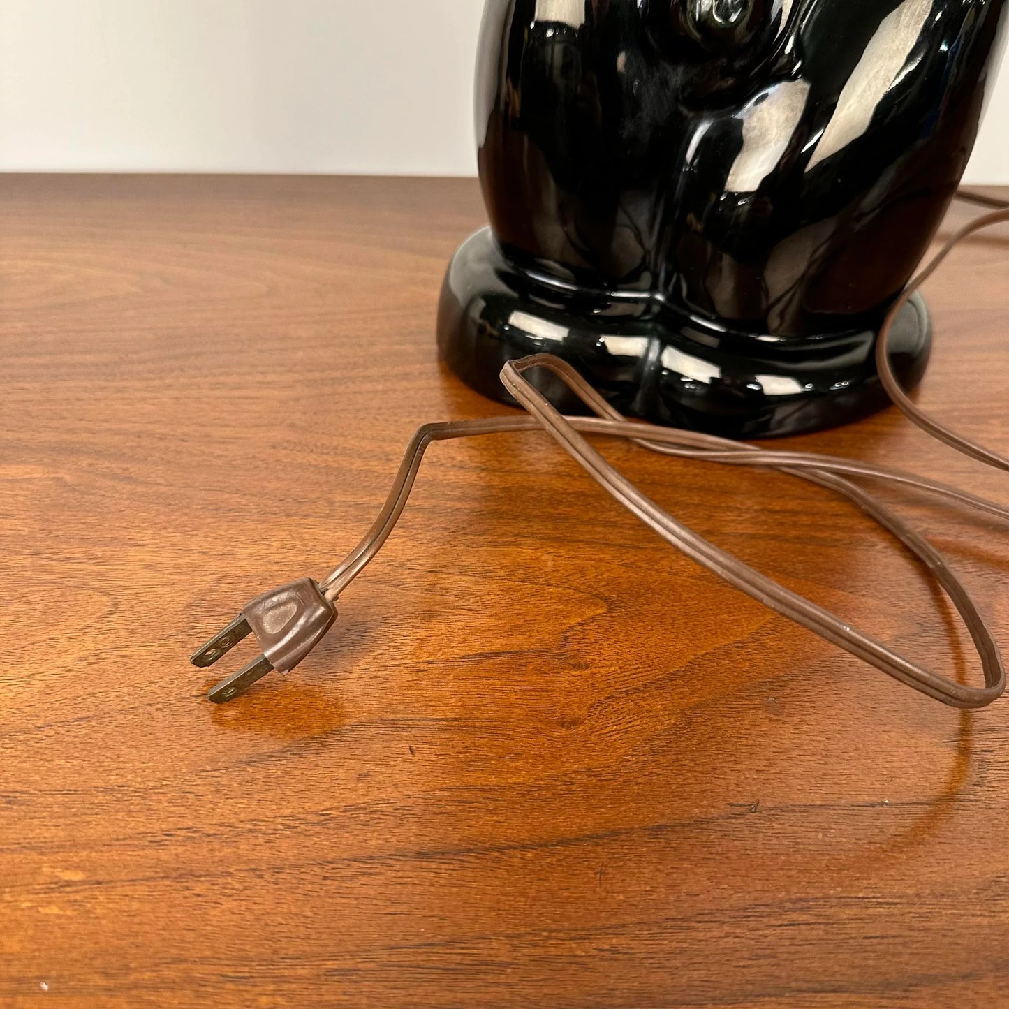 Mid 20th Century Horse and Foal Glazed Table Lamp