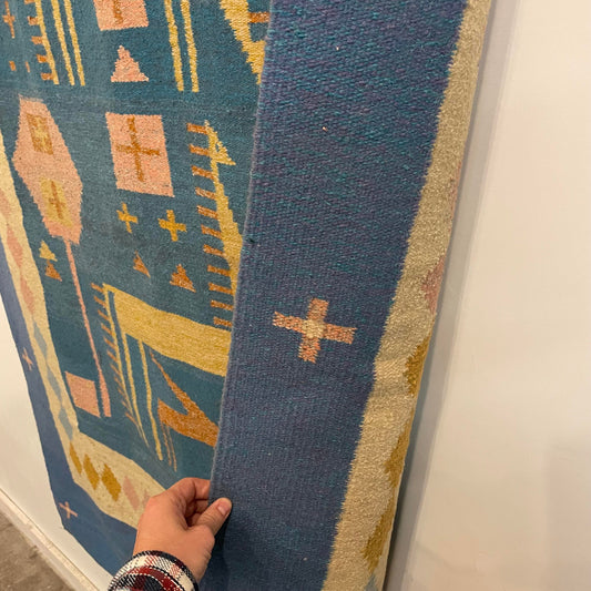 Large Mid-Century Modern Tapestry Rug