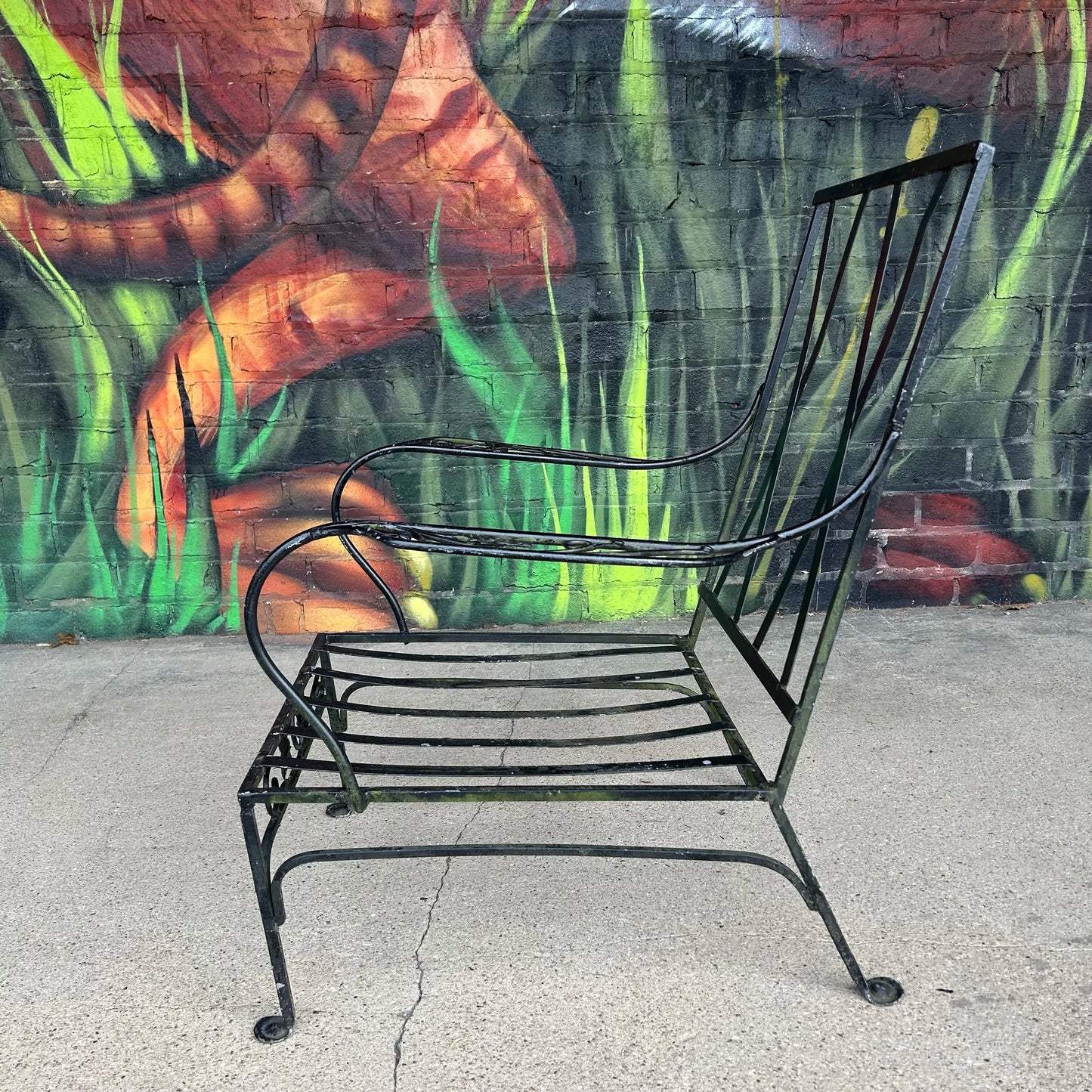 Mid 20th Century Salterini Iron Patio Chair, Attributed