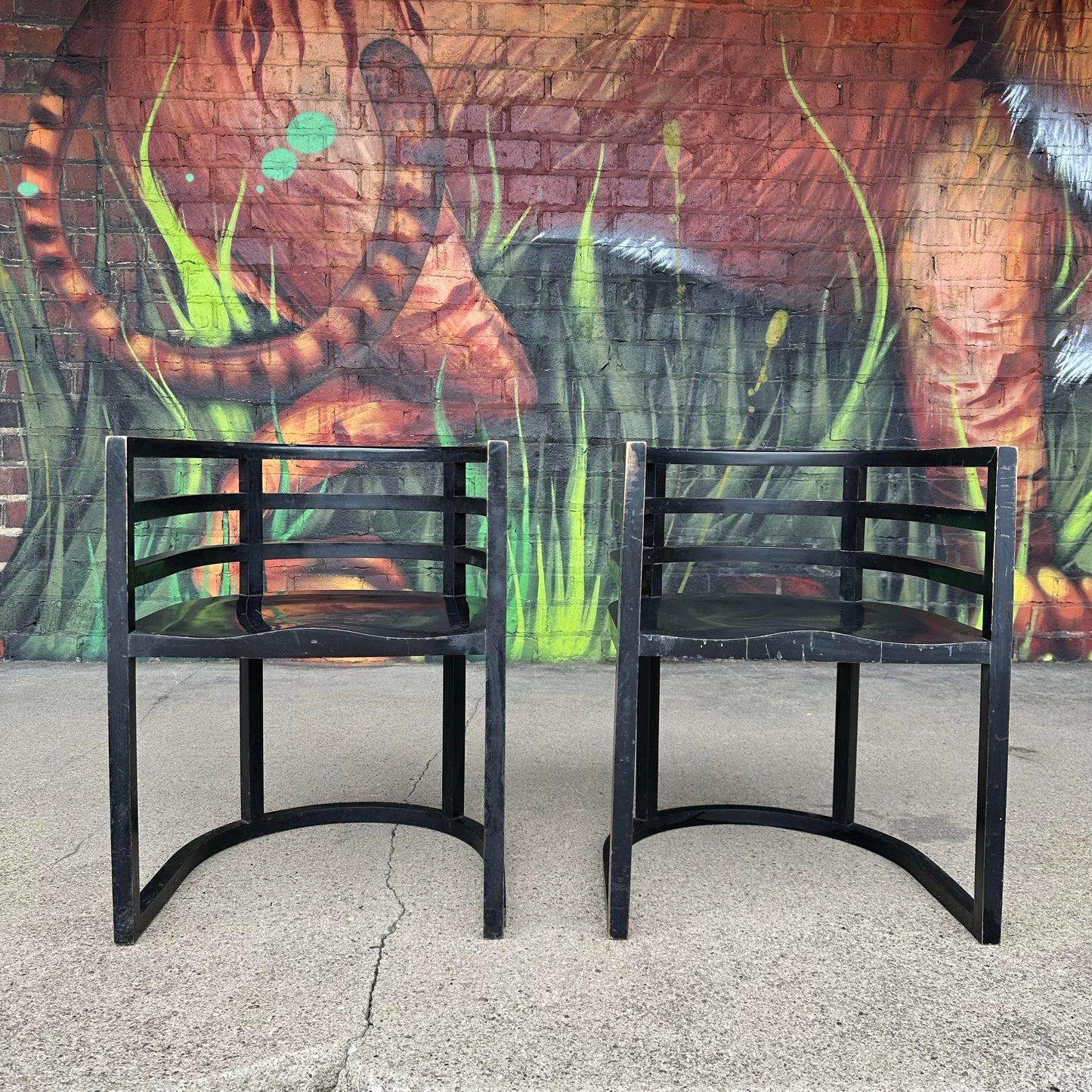 MCM Pair of Richard Meier for Knoll Armchair Model #810a