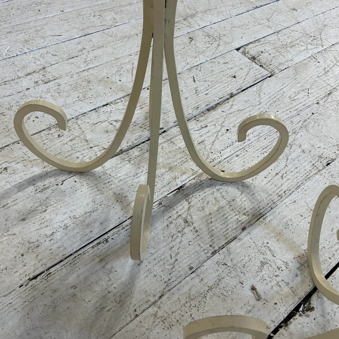 Set of 3 Upholstered Iron Base Stools Heavy Quality