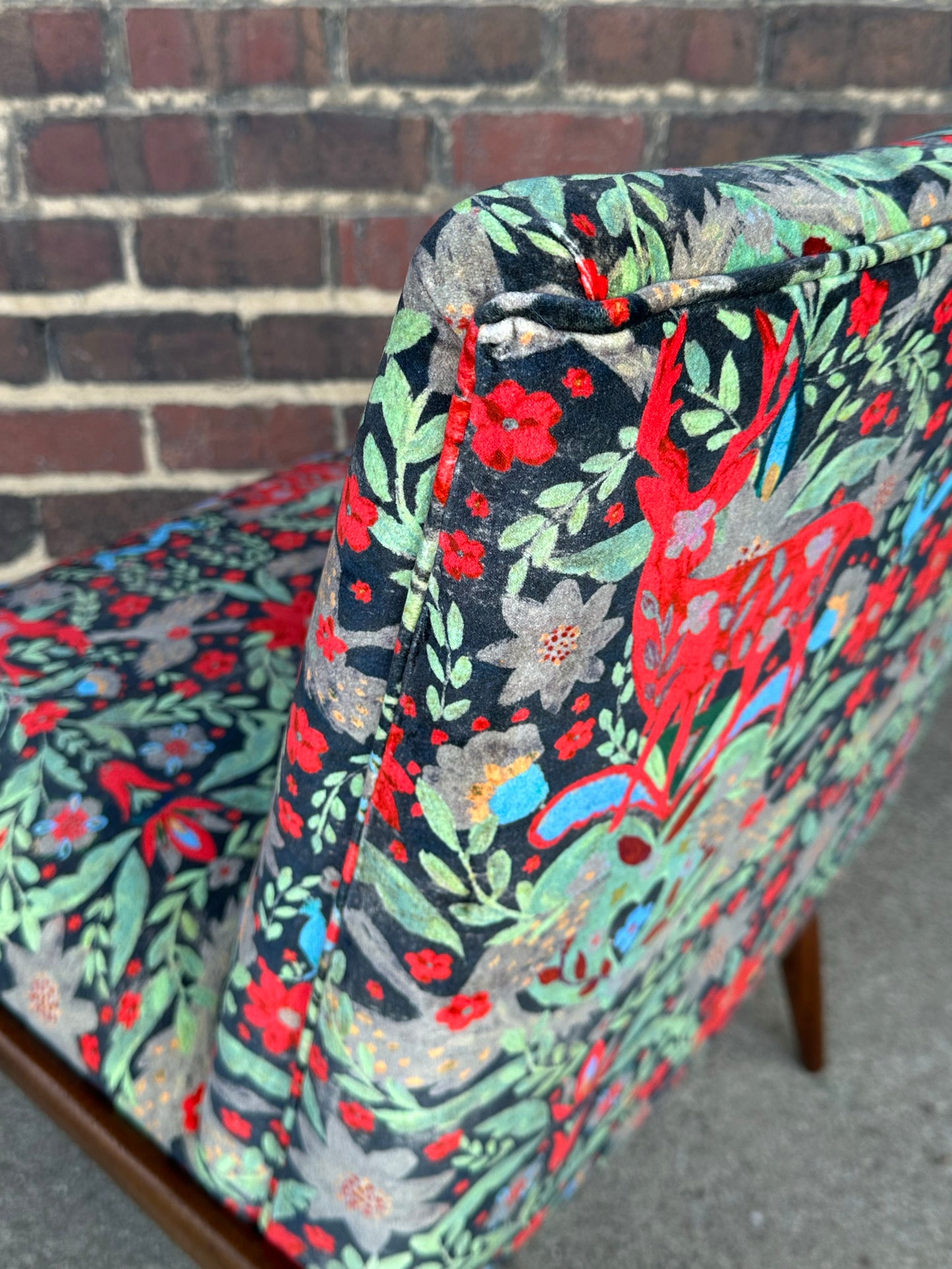 Pair of Kroehler Slipper Chairs Mind the Gap Fabric