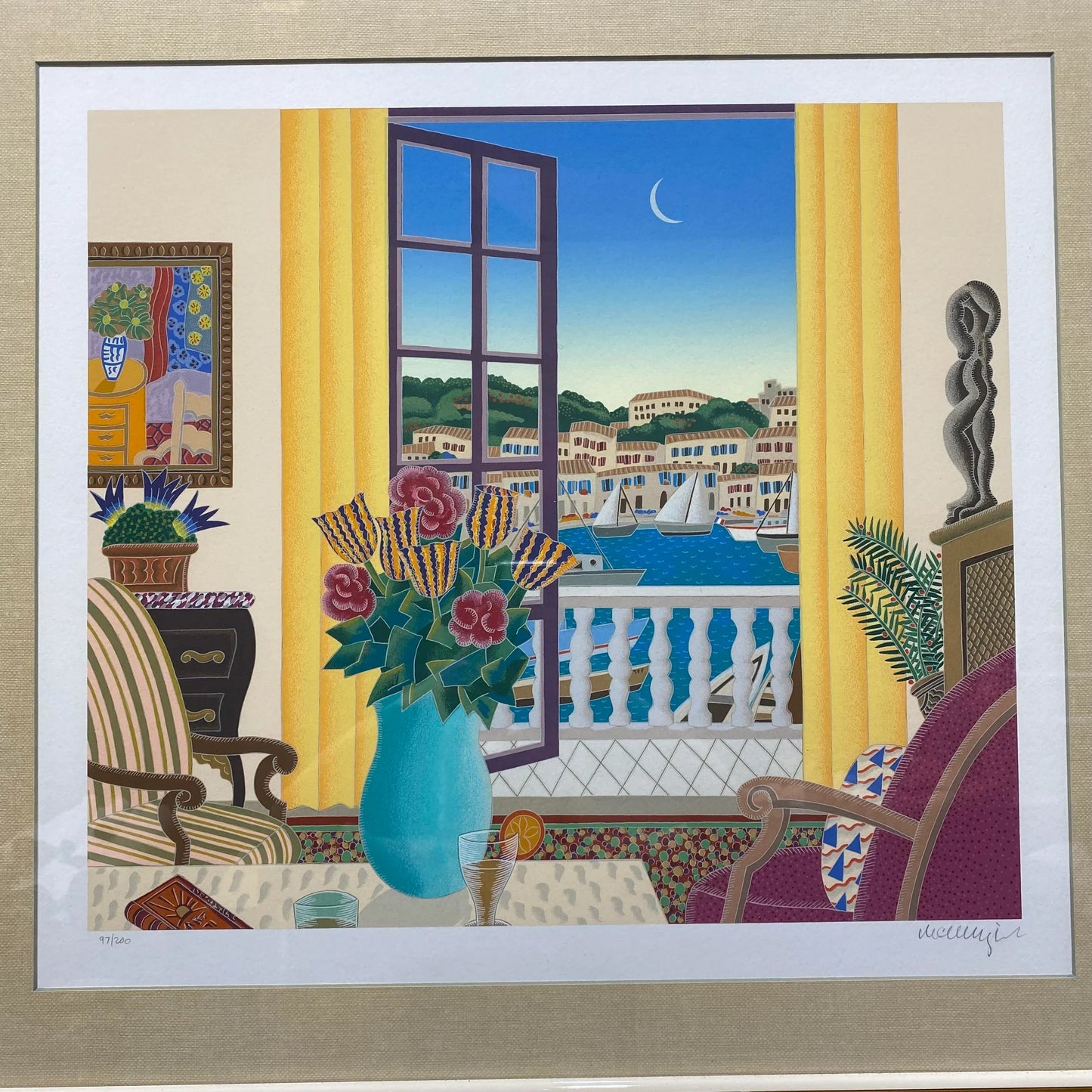 Thomas McKnight Serigraph Framed