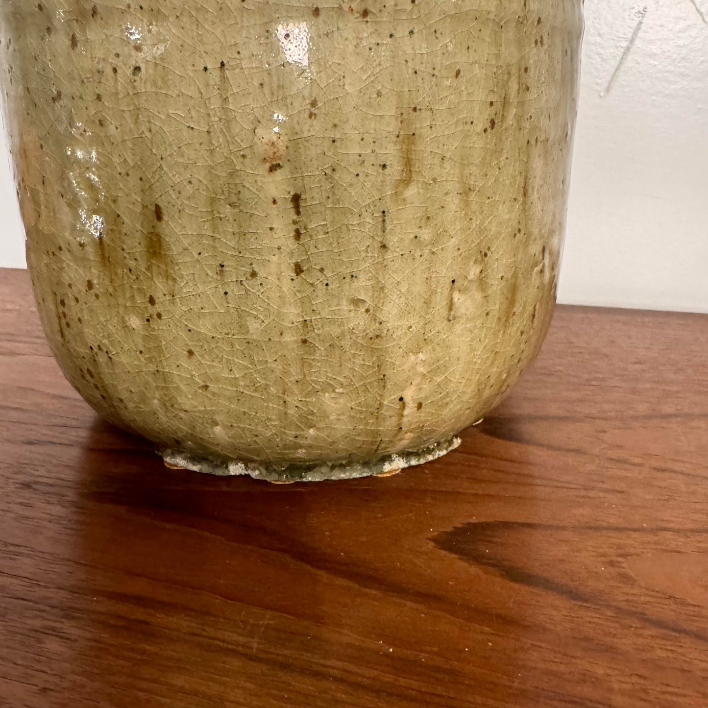 Large Studio Ceramic Vessel Midcentury Floor Vase Art